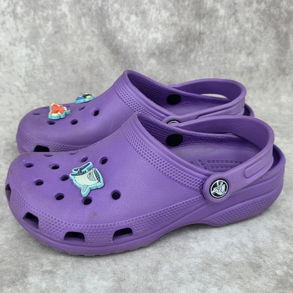 Crocs Classic Clogs Purple Women 5 Men 3 Slip On Shoes